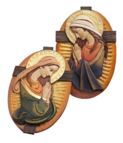 8" OVAL MADONNA Icon PLAQUE