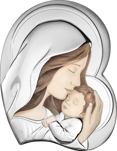 Mother & Child Heart Religious Icon