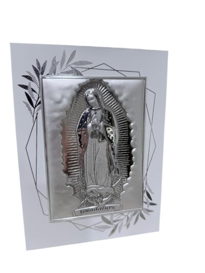 Our Lady of Guadalupe Religious Icon with Olive Tree Frame Design