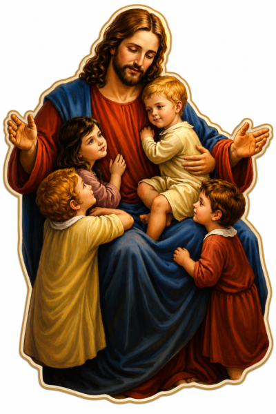 Christ Blessing the Children Magnet