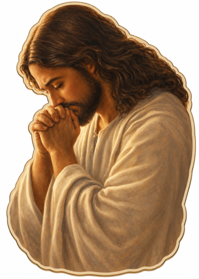 Jesus in Prayer Magnet