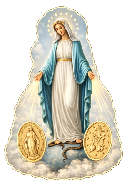 Miraculous Medal Madonna Magnet